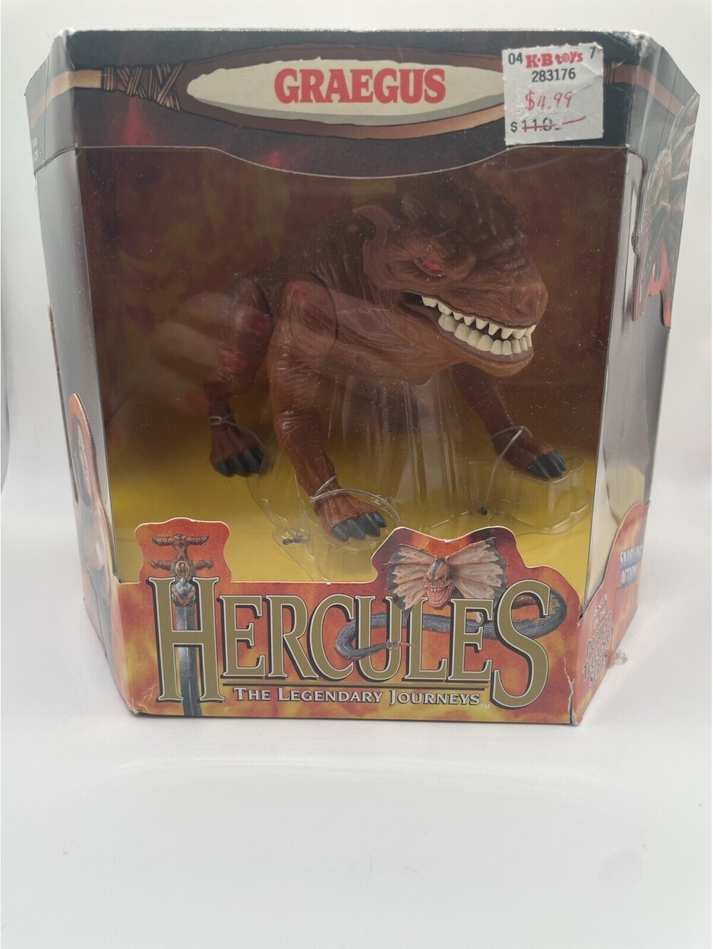 Vtg Hercules The Legendary Journeys Graegus Monster ToyBiz 1995